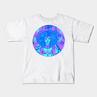 Blue Kemet Warrior Kids T-Shirt